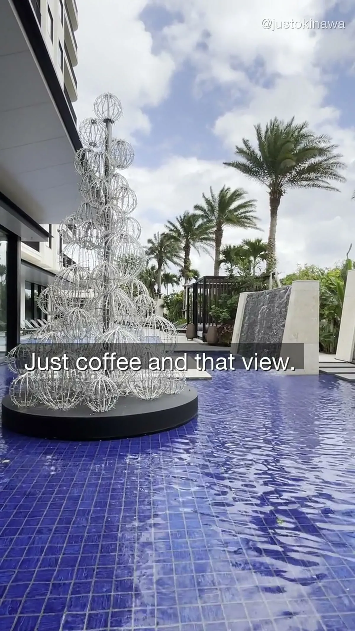 Just coffee and that view