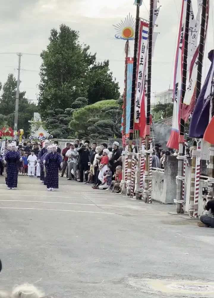 Hōnen Matsuri harvest festival in Ishigaki Island — taiko drums and hundreds of dancers performing the traditional Yaeyama village dance