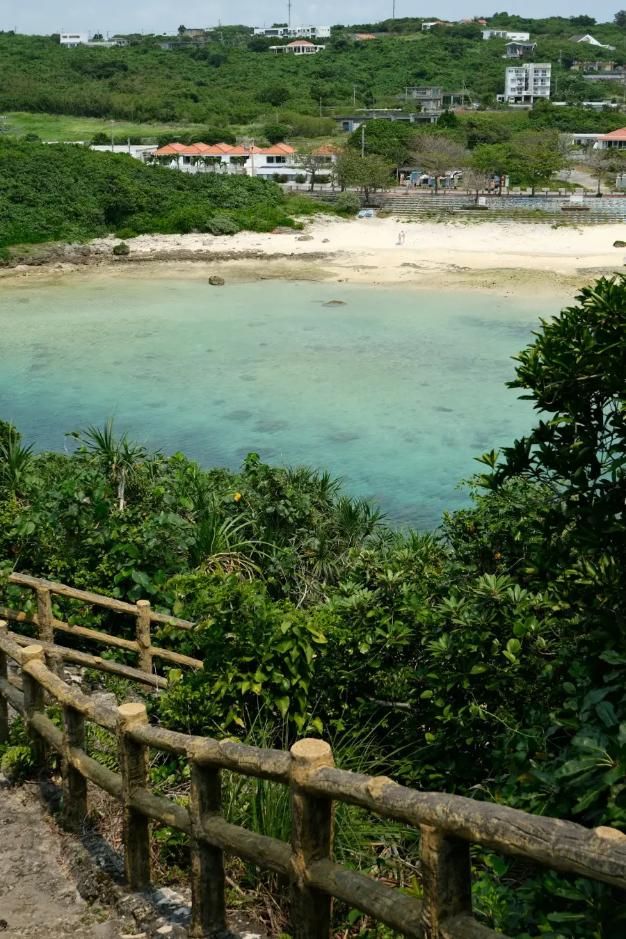 The green coastline and turquoise water of Miyakojima