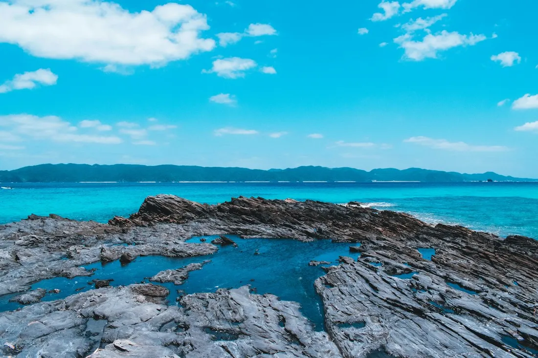 Zamami Island and its surrounding blue sea